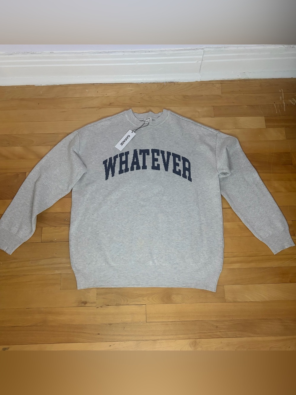 Garage Light Gray jacquard Sweatshirt